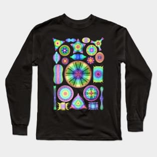 Ernst Haeckel Rainbow Diatoms Long Sleeve T-Shirt